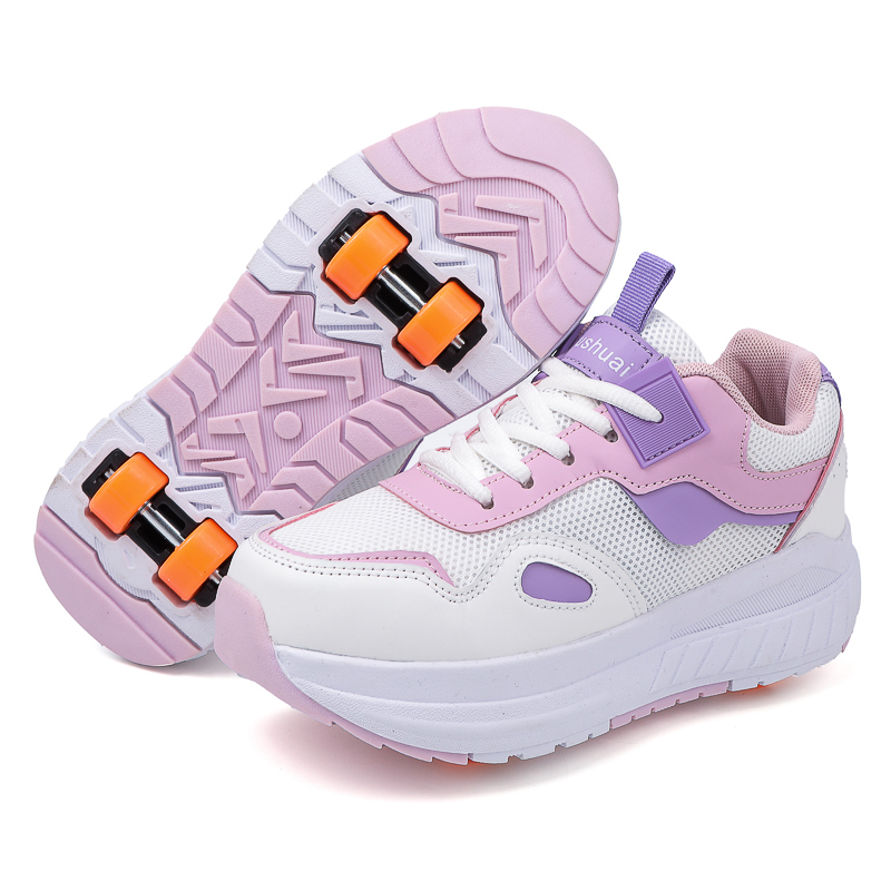 Running Shoes Women - Kids Roller Skates 4 Wheels Detachable