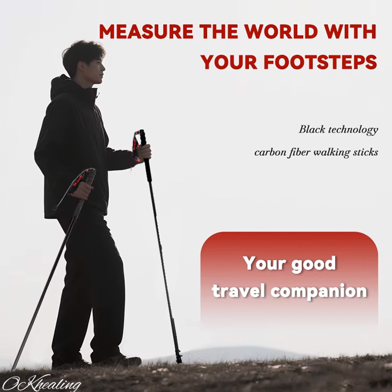 OKHEALING 110g Ultra-Light 5-S - Trekking Pole Carbon recension och pris